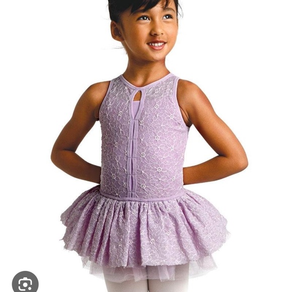 DanzNMotion Embroidered Leotard Dress (2-4t) - Picture 1 of 6
